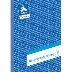 Avery Zweckform 318-5 Kassenbestandsrechnung A5 50 Blatt 5er Pack