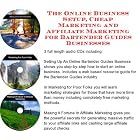 The Online Business Setup, Cheap Marketing, Affiliate Marketing for Bartender Guides... by J Bowman J Orr