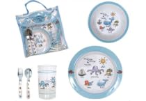 Baby Cie Childrens Melamine Dinnerware Lunch Set - La Mer