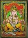 ~ Huge Cotton Canvas LORD GANESH Yoga 43 X 30 Tapestry ~