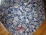 Tommy Bahama 7 Ft Beach Umbrella with Sand Anchor and Tilt SPF 100 - Blue Flower