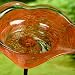 Echo Valley 5135 Illuminarie Red Swirl Birdbath with KD Stake image 3
