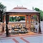 Sunjoy Sean Conway Grand Casual Replacement CANOPY AND NETTING CURTAIN SET