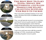  : The Best How To Earn Extra Money, Biz Networking and Sales Models for Stamp Collecting Supplies Web Biz 3 CD Course