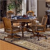 Nassau Brown 5-Piece Game Table Set - Hillsdale 6060GTBC