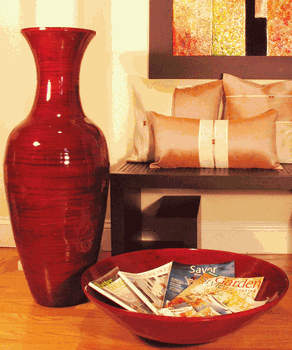 Shopping The Globe Tall Bamboo Large Floor Vase - 36 Inch