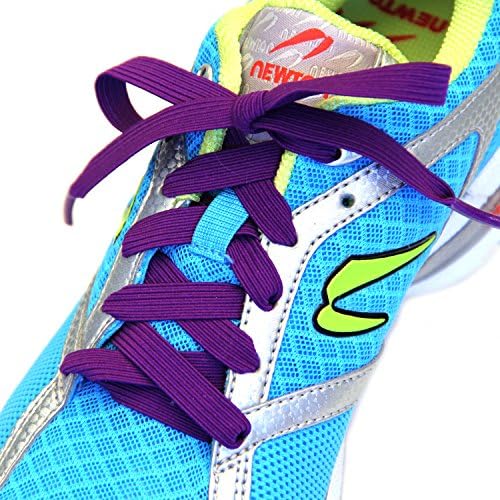 S SlacklaceSlacklace Elastic Shoelaces - Flat Lace, No Lock, No Re-Tie - Lace Replacement for Any Shoe