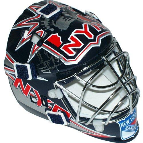 Steiner New York Rangers Henrik Lundqvist Autographed Mini Goalie Helmet