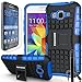 COVRWARE® Samsung Galaxy Core Prime / Prevail LTE - 3 in 1 Bundle [Terrapin Series] Dual Layer Armor Protective Case [ Kickstand ] [ Screen Protector ] [ Stylus Pen ] - Blue (GW-G360-T02)