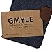 GMYLE BLU Studio 5.0 C HD Case, Wallet Case Classic for BLU Studio 5.0 C HD - Navy Blue & Brown PU Leather Slim Stand Case Cover (Not Fit for Studio 5C)