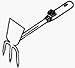 Melnor/Gardena 33524-5 Combisystem Straight Blade Hand Hoe