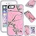 Kecko iPhone 6s Plus Camo Case, Defender Tough Rubber Shockproof Impact Weather Resistant Hybrid Camouflage Military Duty Case for iPhone 6s Plus W/Built-in Screen Protector - Pink Tree