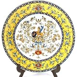 Antique hand painted armorial charger - unknown oriental maker CP1104