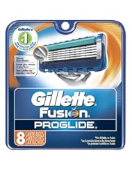 Health and Beauty: Gillette Fusion Proglide Manual Mens Razor Blade Refills 8 Count (Packaging May Vary) - Gillette