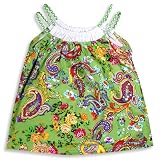 Haven Girl - Girls Knit Tank, Green, Multi