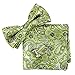 EBC1B12 Multicolored Patterned Silk Pre-tied Bow Tie Cufflink Hanky By Epoint