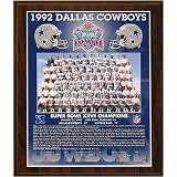 1992 Dallas Cowboys Super Bowl Champions Healy Plaque
