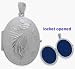 Sterling Silver Oval Locket with Diamond Cut Pattern with Chain