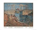 Drawbridge At Arles Vincent Van Gogh Art Poster Print - 16" X 20"