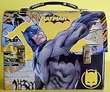 Collectable Batman Tin Dome Lunch Box-Large Workmans Carry All Tin - Lunchbox