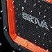 Skiva SoundCube Waterproof Bluetooth Speaker with 12 Hours Playtime (Portable/Wireless / IP65 Splashproof / 2200mAH / Microphone) for iPhone 11 X, Samsung Galaxy [Color: Orange Black] [Model:SP104]