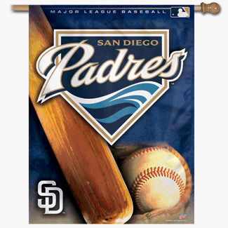 San Diego Padres 27 x 37 Vertical Flag