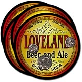 Loveland, OH Beer & Ale Coasters - 4pk