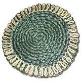 Colorful Jute Table Mat In Round Shape From Calcutta India (Free Shipping, No Minimum Purchase)