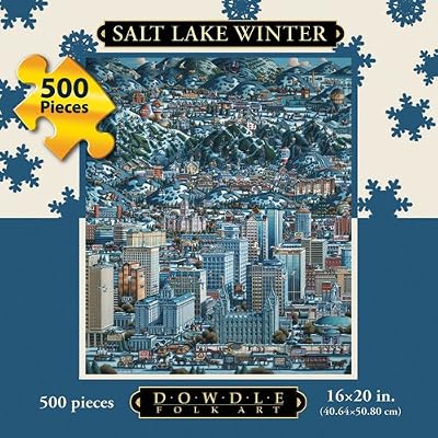 Salt Lake Winter 500pc 16x20 Jigsaw Puzzle by Eric Dowdle