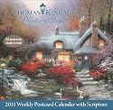 Thomas Kinkade Painter of Light Weekly Postcard Calendar with Scripture