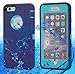 iPhone 6 Case, iPhone 6S Case [HEAVY DUTY] Built-in Screen Protector Tough 4 in1 Rugged Shorkproof Waterproof Cover [With Kickstand] (Blue)