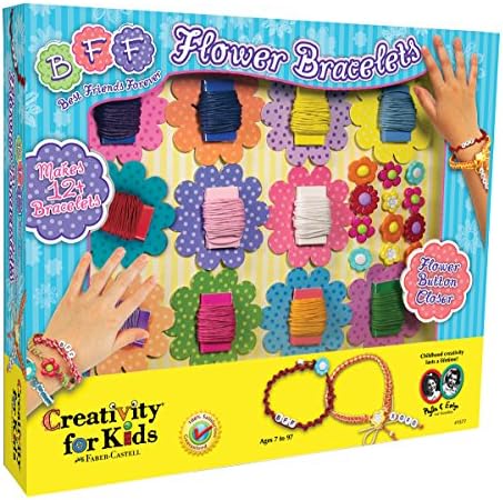West Design Creativity for Kids Junior Selection Best Friends Forever Flower Bracelets Large Kit