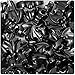 BeadTin Black Opaque 25mm Bat Pony Beads (24pcs)
