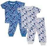Boys' Cotton Loungewear Set with Sports Screenprint