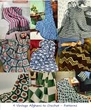 Nine Vintage Crochet Afghans Patterns - Crochet Patterns for Floral, Checker and More Afghans