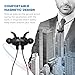 TaoTronics Bluetooth 4.1 Headphones with Built-In Magnets (Ultralight Wireless Stereo Earphones with aptX & CVC 6.0 Noise Isolation Technology - In-Line Mic & Remote Controls, Ceramic Antenna)