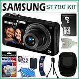 Samsung ST700 16.1MP DualView Digital Camera with 5x Optical Zoom + 8GB Acc ....