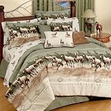 Horse Stampede Twin Sheets Set