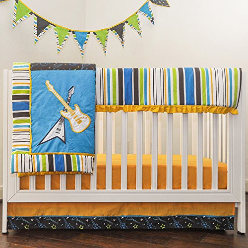 Pam Grace Creations Rockstar Mix & Match 10 Piece Crib Bedding Set