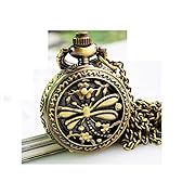 Butterfly Pocket Watch Chain Necklace