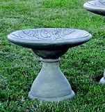 Birdbath,Vine Motif
