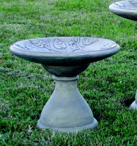 Birdbath,Vine Motif