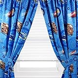 Disney Cars Window Panel - Set of 2 Panels & Tie Backs, 42" x 63" each