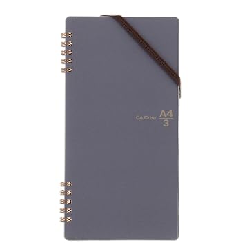 【クリックでお店のこの商品のページへ】Amazon ｜ プラス ノート カ.クリエ ツインリング A4×1/3 RT-650GC くろ 77-911 ｜ 文房具・オフィス用品