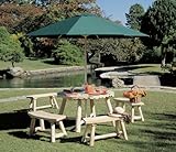 Cedarlooks 020013A Log Round Umbrella Table, 48-Inch