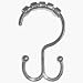 Zenith Prod. 96SS Double Shower Curtain And Liner Roller Hook