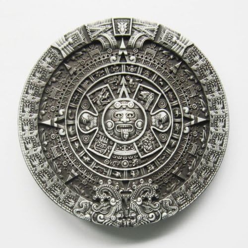 AZTEC CALENDAR BELT BUCKLE