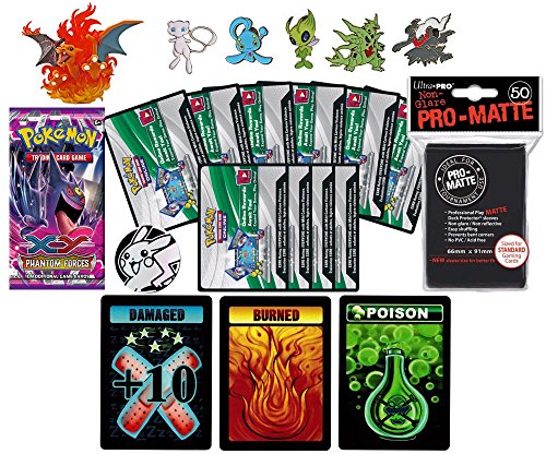 POKEMON Ultimate Collector Bundle! Includes Figure, Coin, Booster Pack, 5 Pins, Sleeves, 10 Codes, and Random Pokemon EX! Includes 3 Custom Golden Groundhog Tokens! In Tin or Card Storage Box!