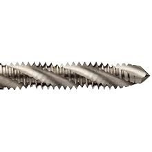 Union Butterfield 1586(UNC)/1586(UNF) High-Speed Steel Spiral Flute Tap, Uncoated (Bright) Finish, Round Shank with Square End