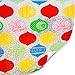 JAM Paper® Christmas Wrapping Paper - 25 Sq Ft - Silver with Colorful Ornaments Sparkle Gift Wrap Rolls - Sold Individually